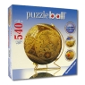 Историческая карта мира Пазл-шар на подставке, 540 элементов Серия: Puzzle ball инфо 294n.